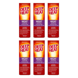 Deep Heat Night Soothe Pain Relief Cream 100g Pack of 6