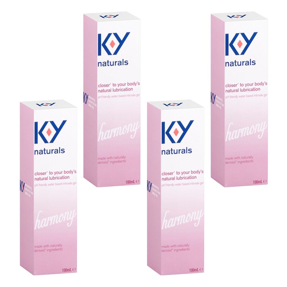 Durex KY Naturals Harmony Intimate Gel 100mL Pack of 4