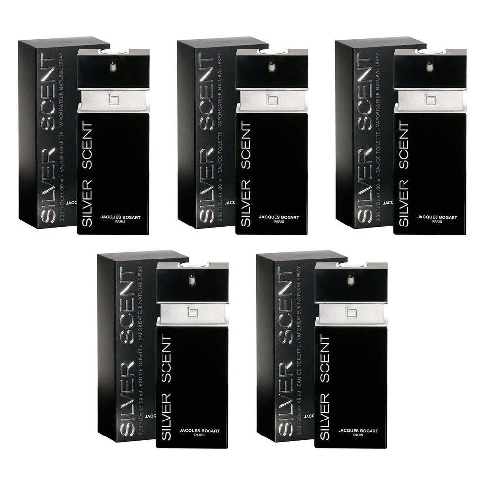 Jacques Bogart Silver Scent EDT 100mL Pack of 5