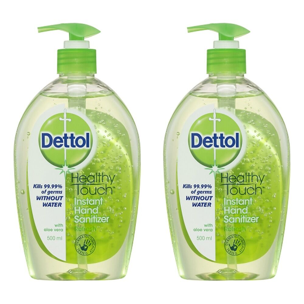 Dettol Healthy Touch Instant Hand Sanitiser Refresh 500mL Pack of 2