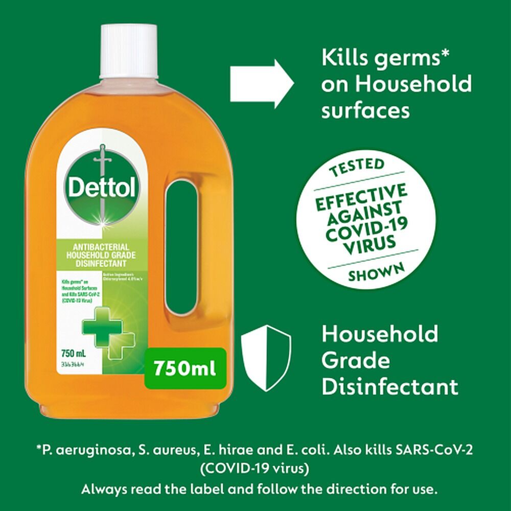 Dettol Antiseptic Antibacterial Disinfectant Liquid 750mL