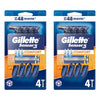 Gillette Sensor3 Comfort Disposable Razors 4 Pack Bundle of 2