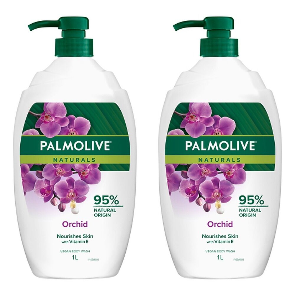 Palmolive Naturals Body Wash Milk & Orchid Shower Gel 1L x 3 Bundle of 2