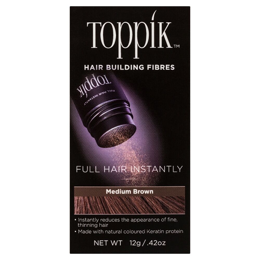 Toppik Hair Building Fibres Medium Brown 12g