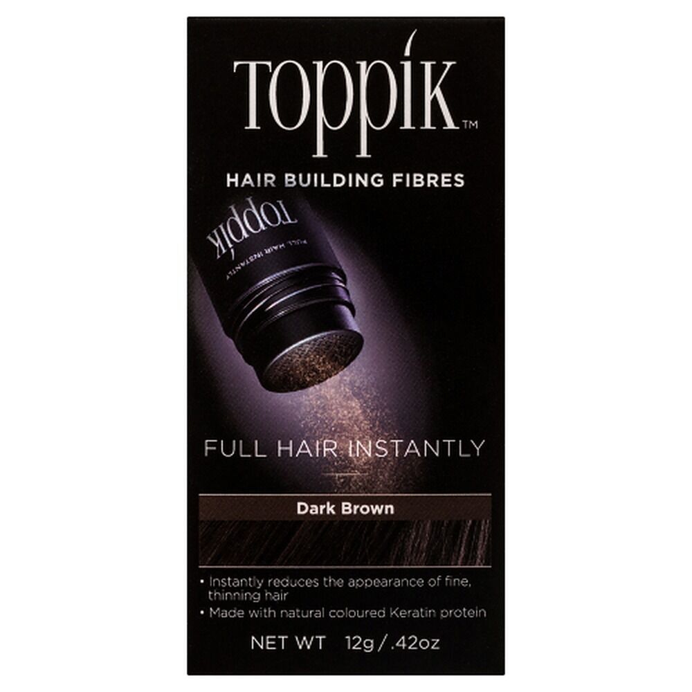 Toppik Hair Building Fibres Dark Brown 12g