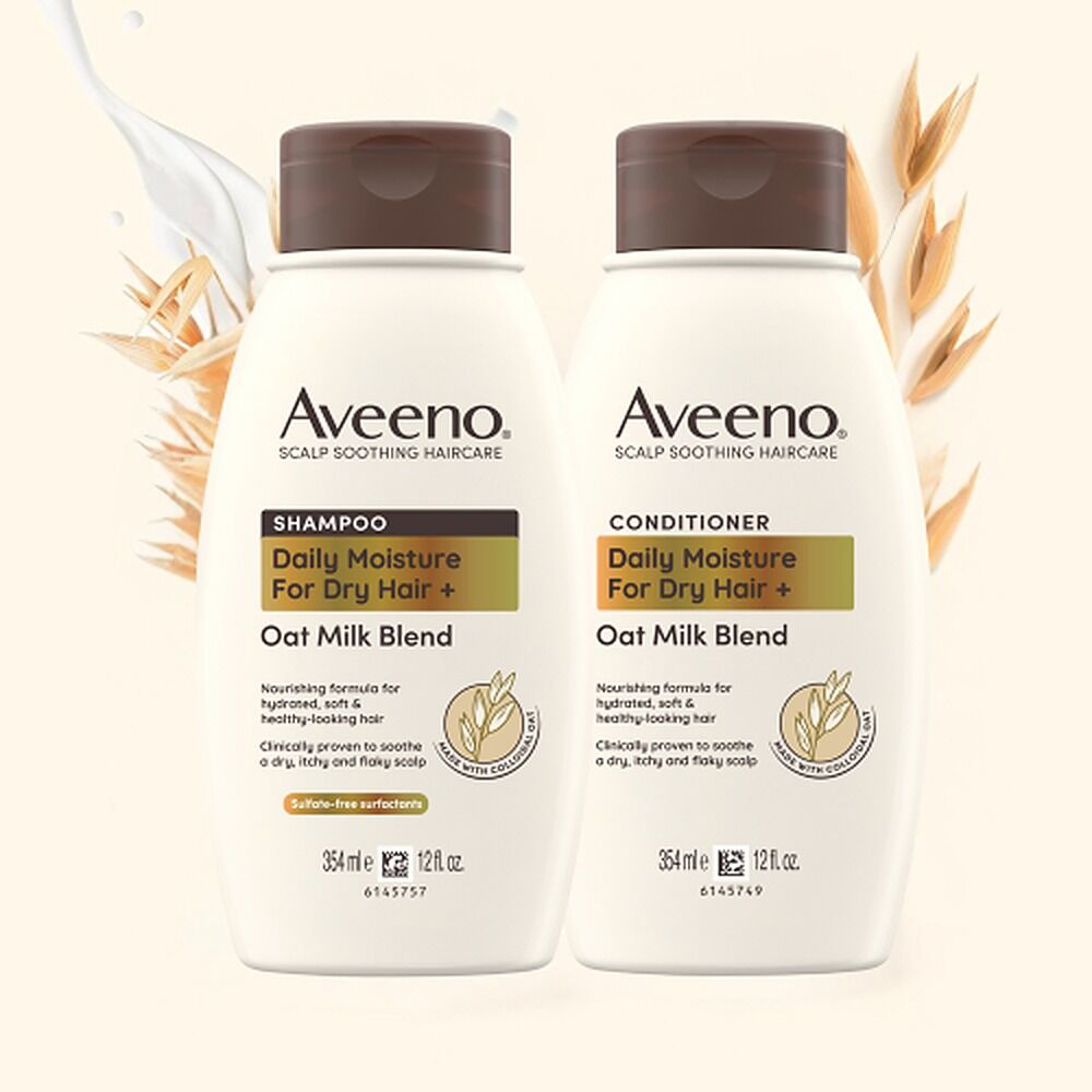 Aveeno Oat Milk Blend Moisturising Shampoo for Dry & Damaged Hair 354mL
