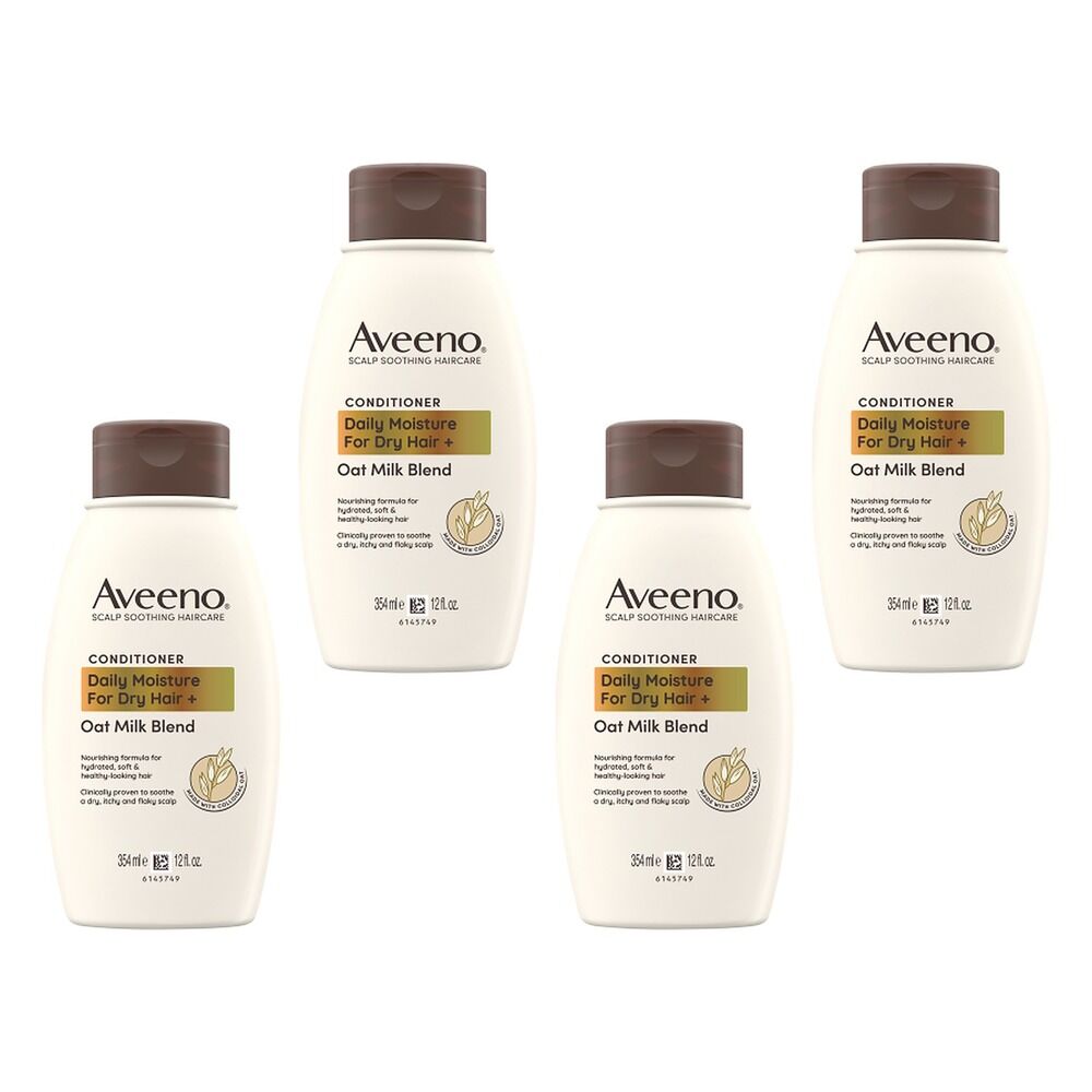 Aveeno Oat Milk Blend Moisturising Conditioner for Dry & Damaged Hair Pack of 4