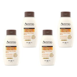 Aveeno Apple Cider Vinegar Clarifying Shampoo for Dull Hair 354mL Pack of 4