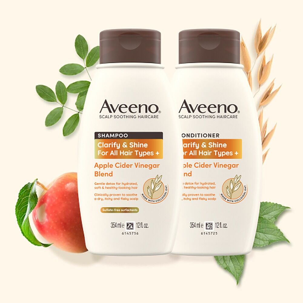 Aveeno Apple Cider Vinegar Clarifying Shampoo for Dull Hair 354mL