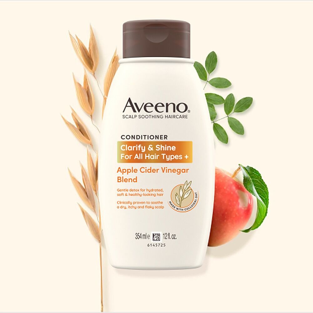 Aveeno Apple Cider Vinegar Clarifying Conditioner for Dull Hair 354mL
