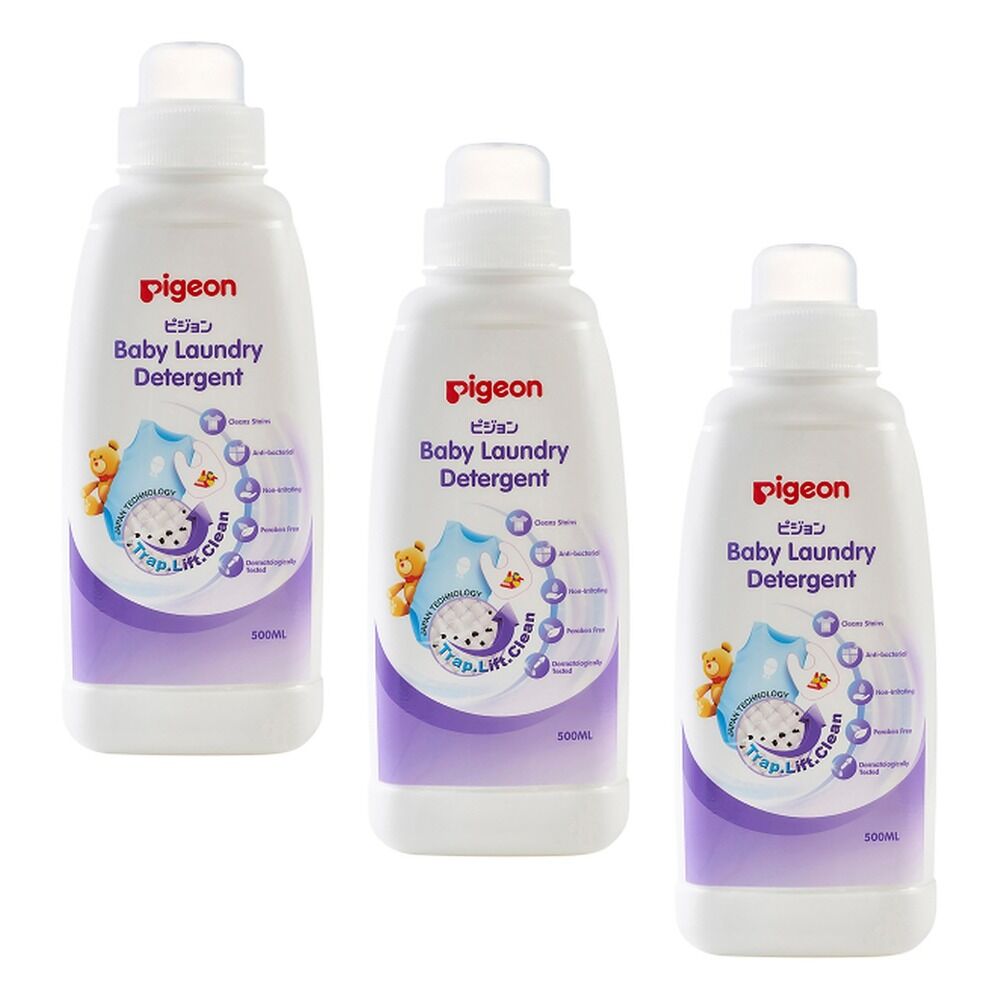 Pigeon Baby Laundry Detergent 500mL Pack of 3