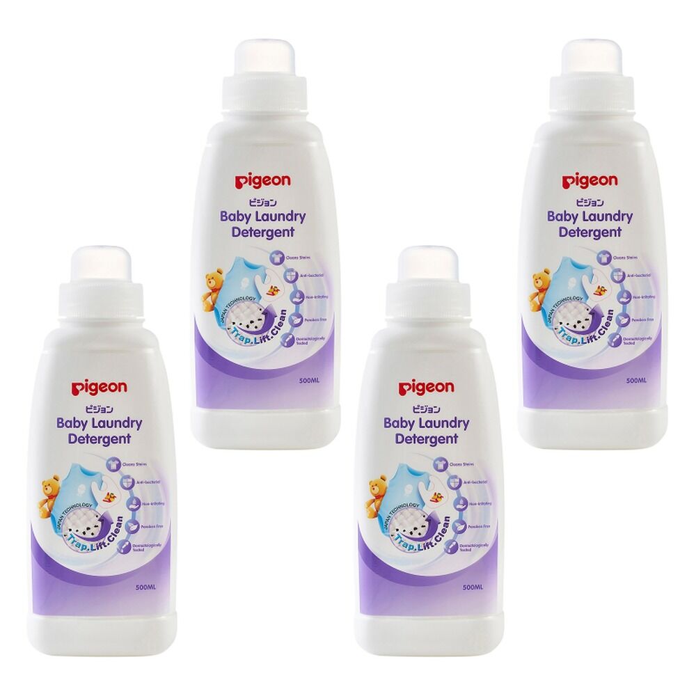 Pigeon Baby Laundry Detergent 500mL Pack of 4