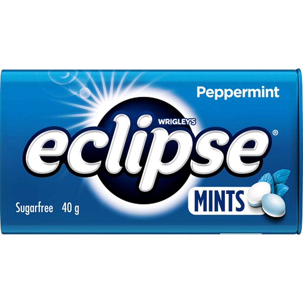 Eclipse Peppermint Sugar Free Mints 40g x 12