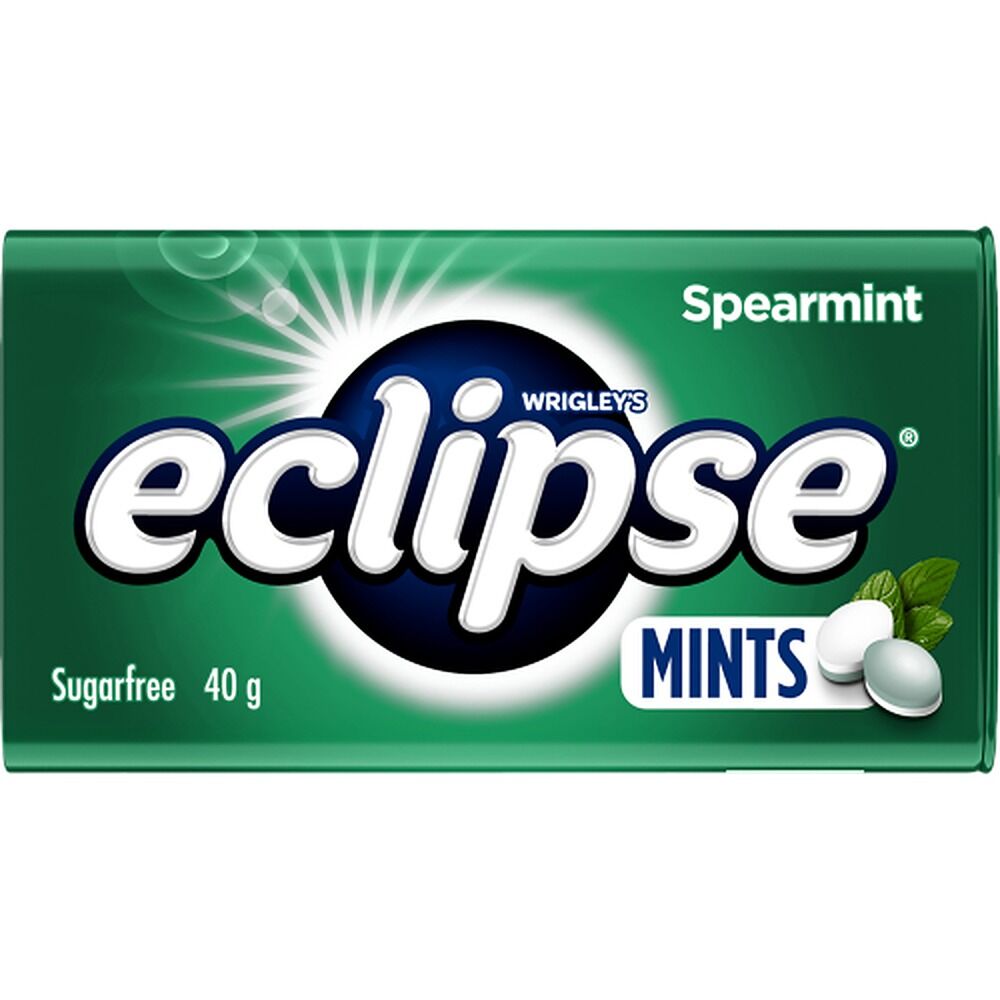 Eclipse Spearmint Sugar Free Mints 40g x 12