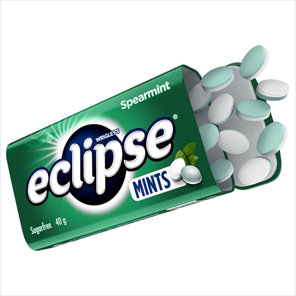 Eclipse Spearmint Sugar Free Mints 40g x 12