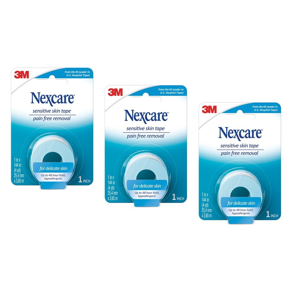 Nexcare Sensitive Skin Tape 3.6 Metres Pack of 3