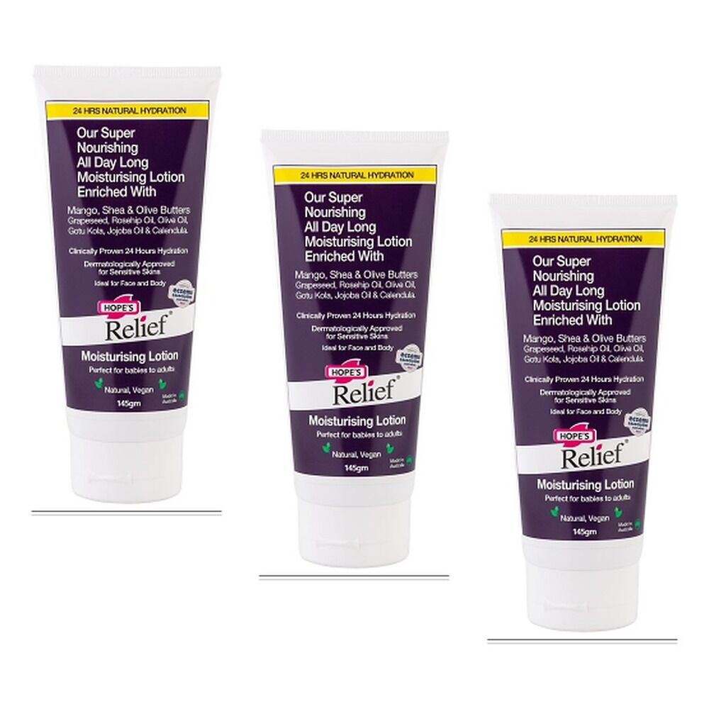 Hope's Relief Moisturising Lotion 145g Pack of 3