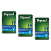 Depend Undergarment with Buttons 16 Pack x 4 Bundle of 3