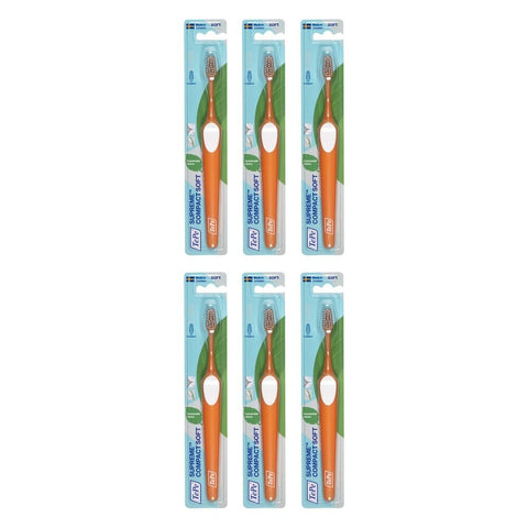 TEPE Supreme Compact Soft Toothbrush Pack of 6