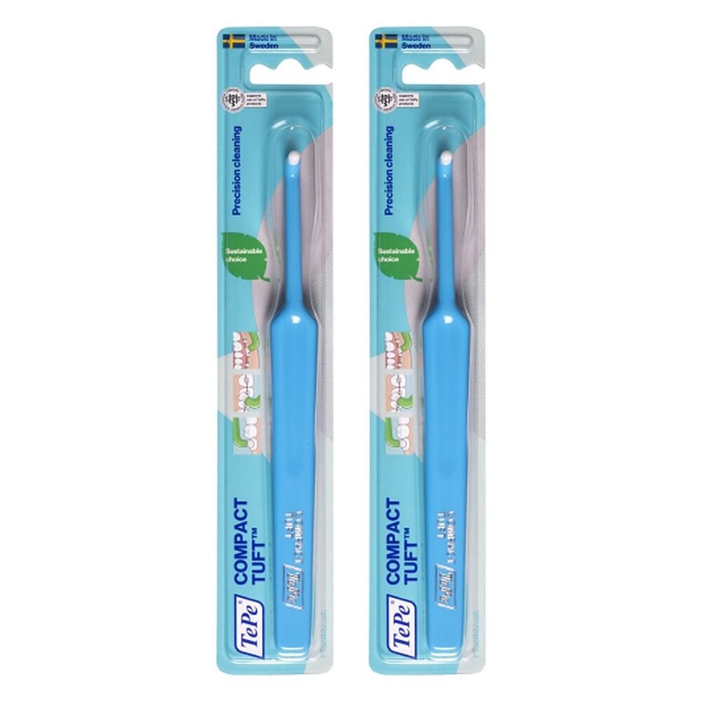 TEPE Compact Tuft Toothbrush Pack of 2