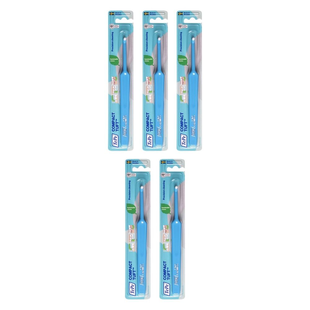 TEPE Compact Tuft Toothbrush Pack of 5