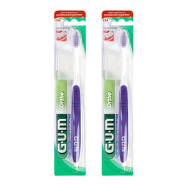 G.U.M Orthodontic Toothbrush With Cap Pack of 2