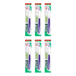 G.U.M Orthodontic Toothbrush With Cap Pack of 6