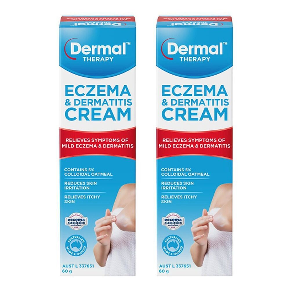 Dermal Therapy Eczema & Dermatitis Cream 60g Pack of 2