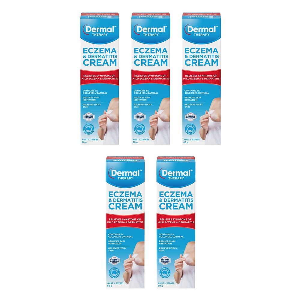 Dermal Therapy Eczema & Dermatitis Cream 60g Pack of 5