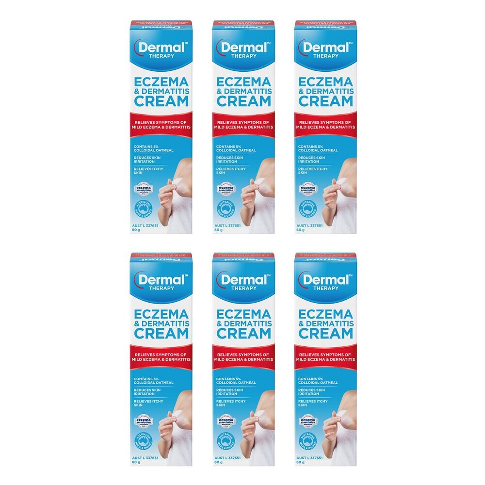 Dermal Therapy Eczema & Dermatitis Cream 60g Pack of 6