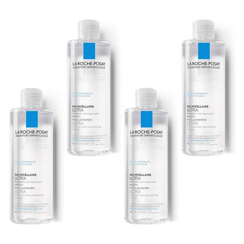 La Roche-Posay Micellar Water Sensitive and Reactive Skin 400mL Pack of 4