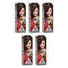 Schwarzkopf LIVE Colour Natural Brown Semi-Permanent Hair Colour 75mL Pack of 5