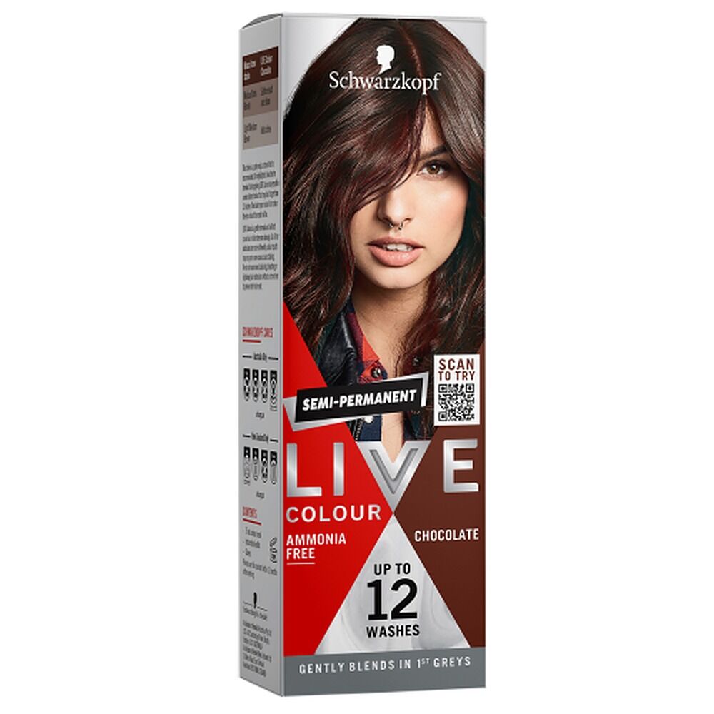 Schwarzkopf LIVE Colour Chocolate Semi-Permanent Hair Colour 75mL