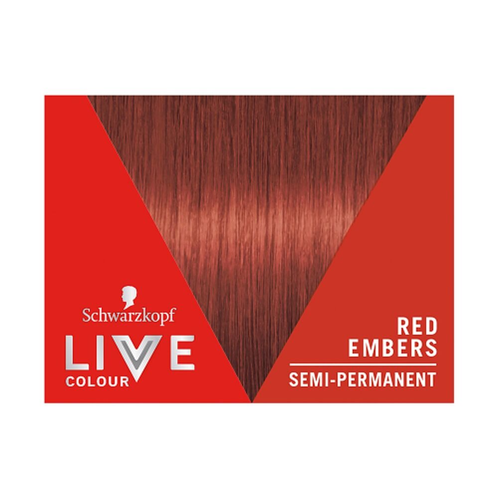Schwarzkopf LIVE Colour Red Embers Semi-Permanent Hair Colour 75mL