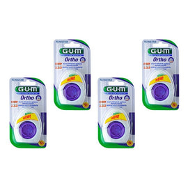 G.U.M Orthodontic Floss Blister Pack 50 Bundle of 4