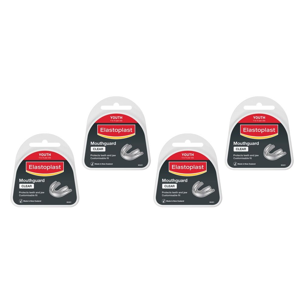 Elastoplast Mouthguard Youth Clear Pack of 4