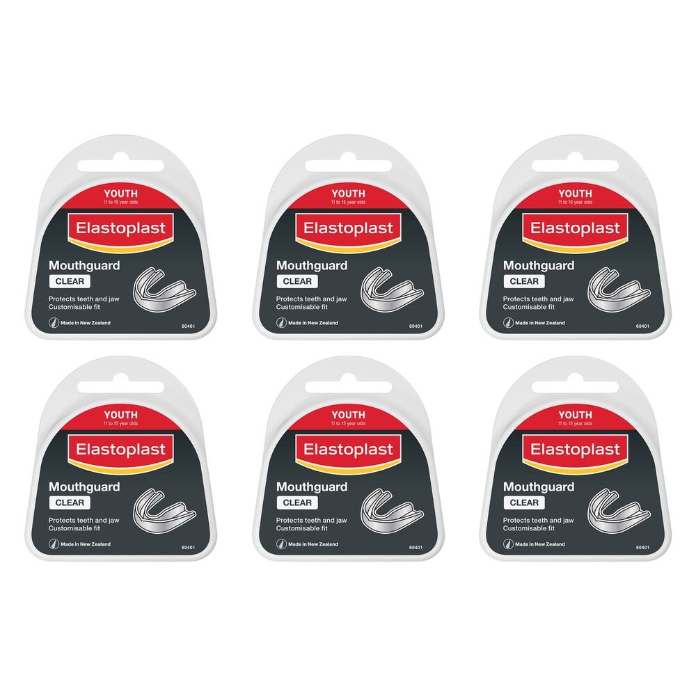 Elastoplast Mouthguard Youth Clear Pack of 6