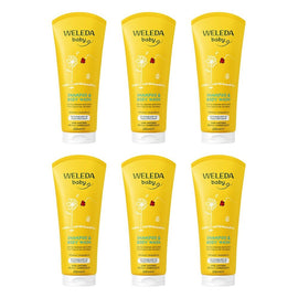 Weleda Calendula Shampoo and Body Wash 200mL Pack of 6