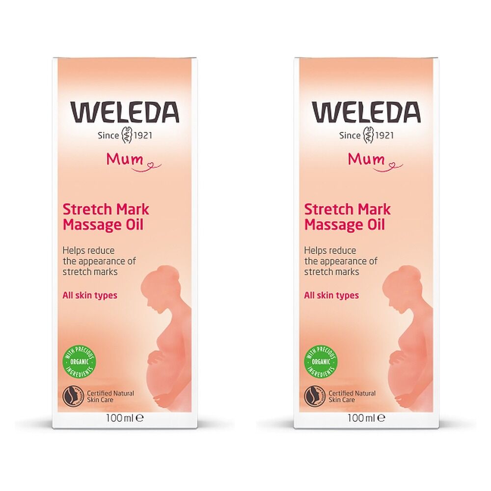 Weleda Stretch Mark Massage Oil 100mL Pack of 2