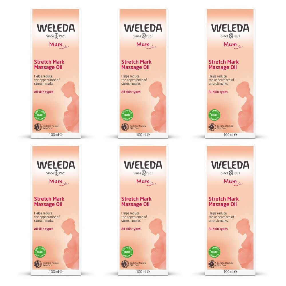 Weleda Stretch Mark Massage Oil 100mL Pack of 6