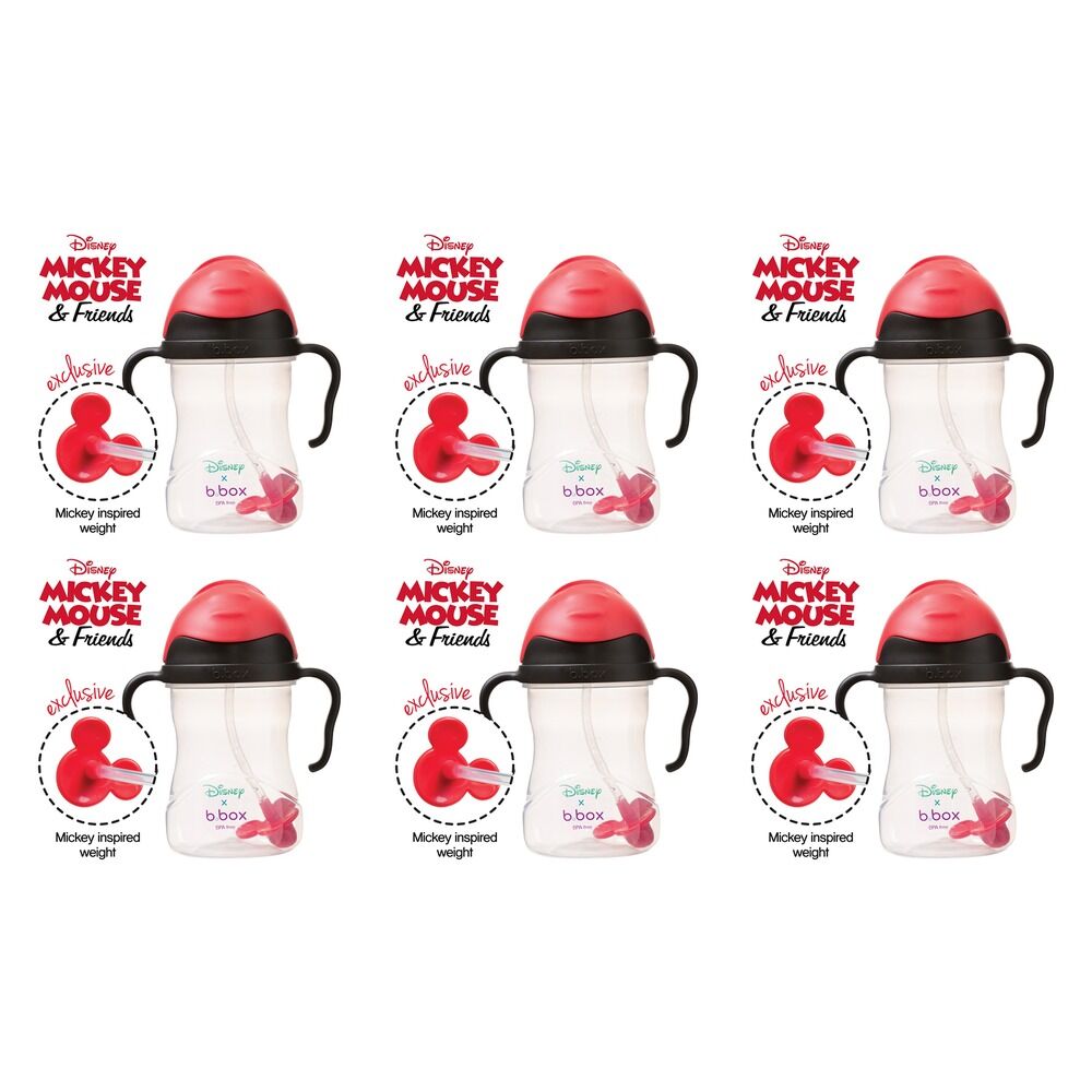 B.Box Disney Sippy Cup Mickey 240mL Pack of 6