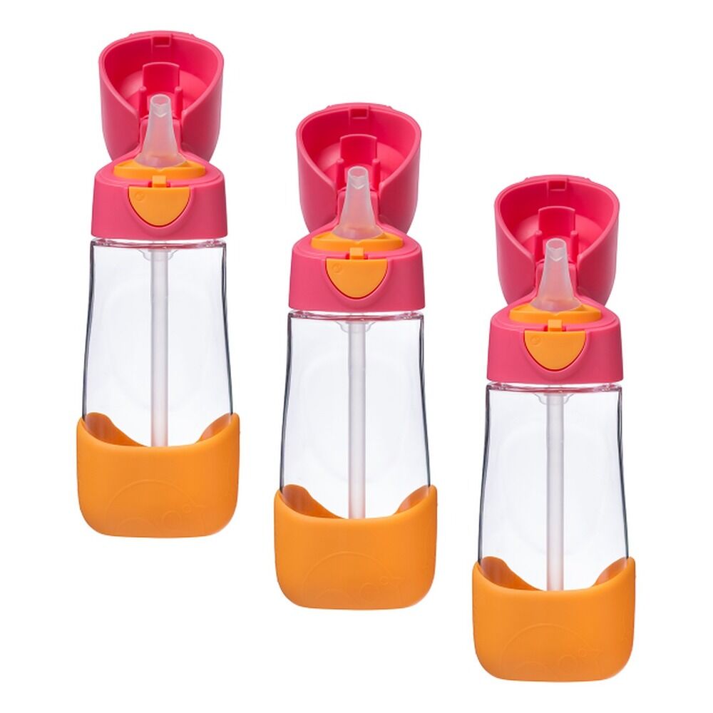 B.Box Tritan Drink Bottle Strawberry Shake 450mL Pack of 3