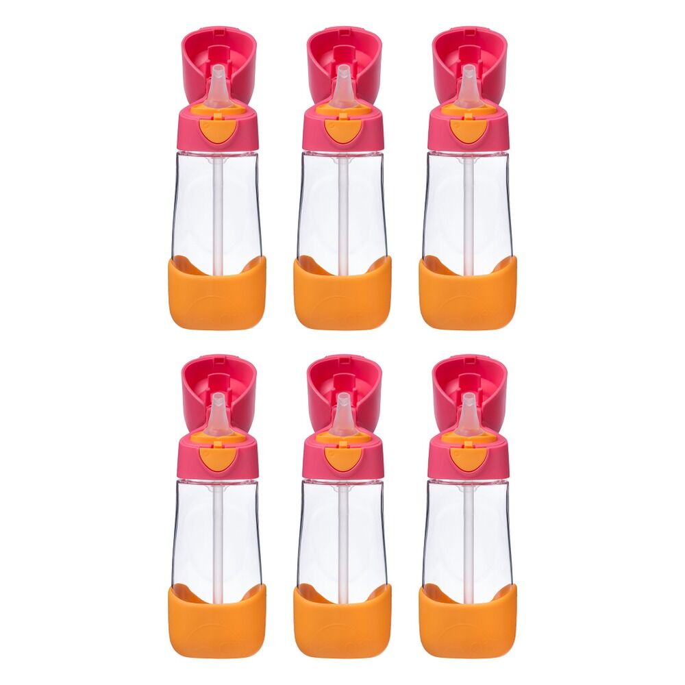 B.Box Tritan Drink Bottle Strawberry Shake 450mL Pack of 6