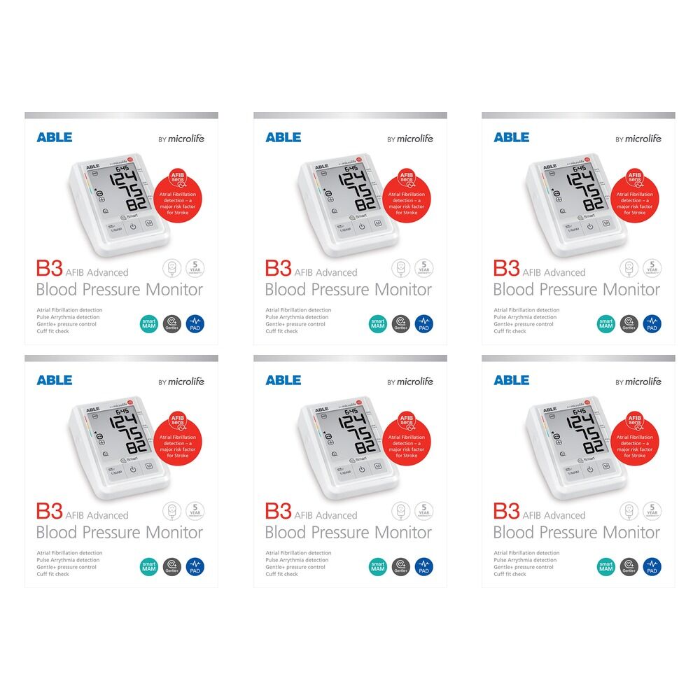 Able B3 Advanced Blood Pressure Monitor Pack of 6