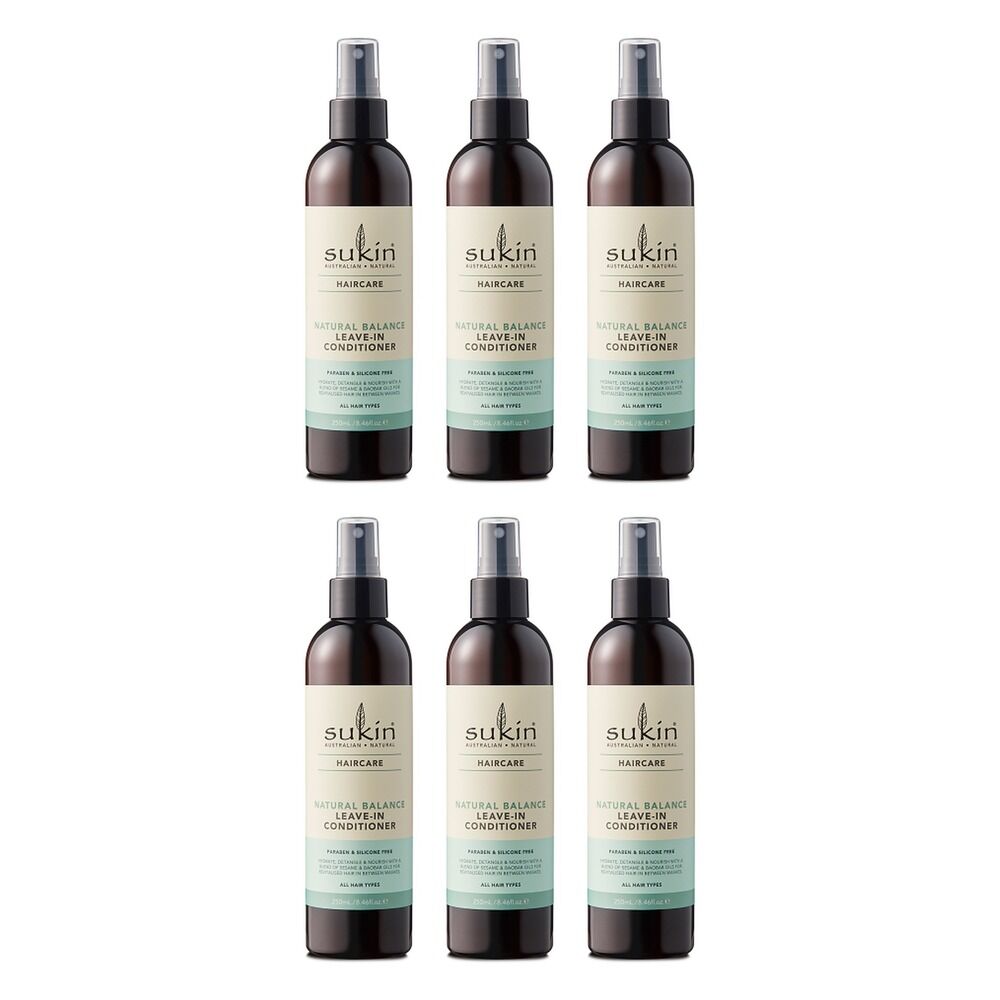 Sukin Natural Balance Leave-In Conditioner Spray 250mL Pack of 6