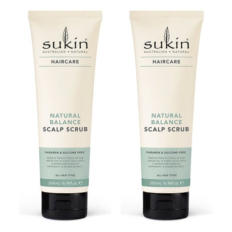 Sukin Natural Balance Scalp Scrub 200mL Pack of 2