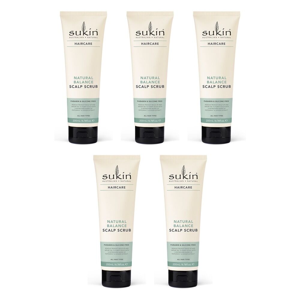 Sukin Natural Balance Scalp Scrub 200mL Pack of 5