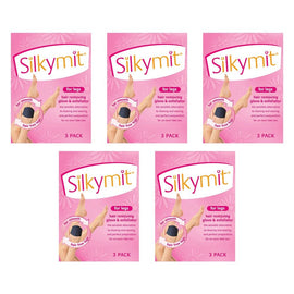 Silky Mit Hair Removal Glove 3 Pack Bundle of 5