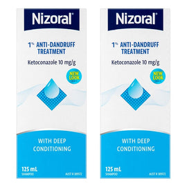 Nizoral 1% Anti-Dandruff Treatment Shampoo 125mL Pack of 2