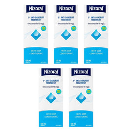 Nizoral 1% Anti-Dandruff Treatment Shampoo 125mL Pack of 5